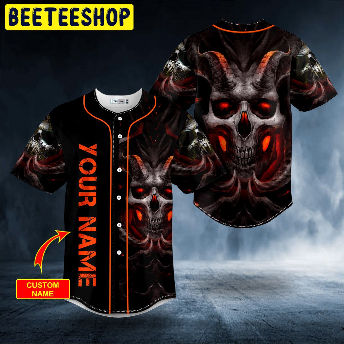 The Hollow King Corrupter Skull Custom Trending Baseball Jersey