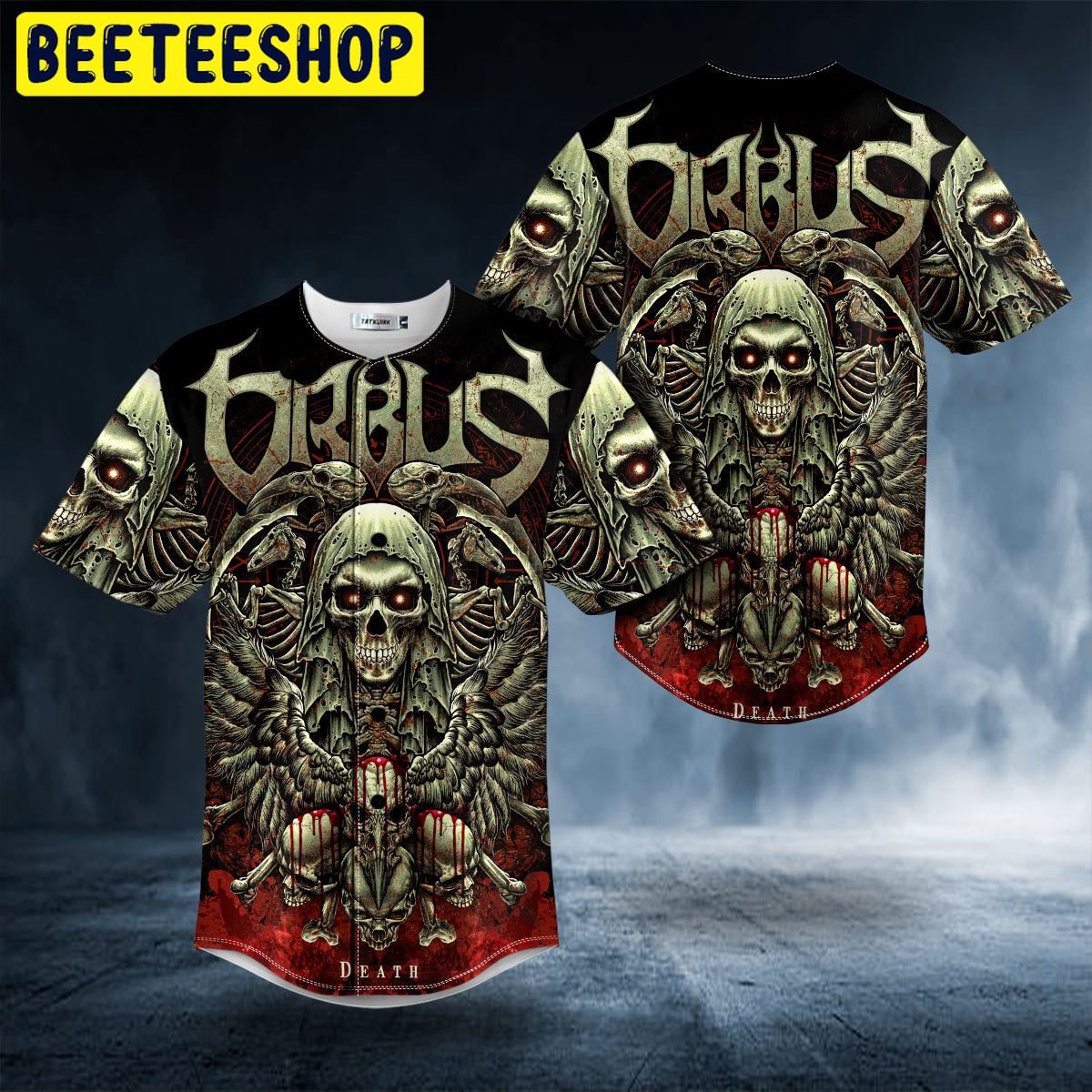 The Mummy Orbus Grim Reaper Skull Trending Baseball Jersey