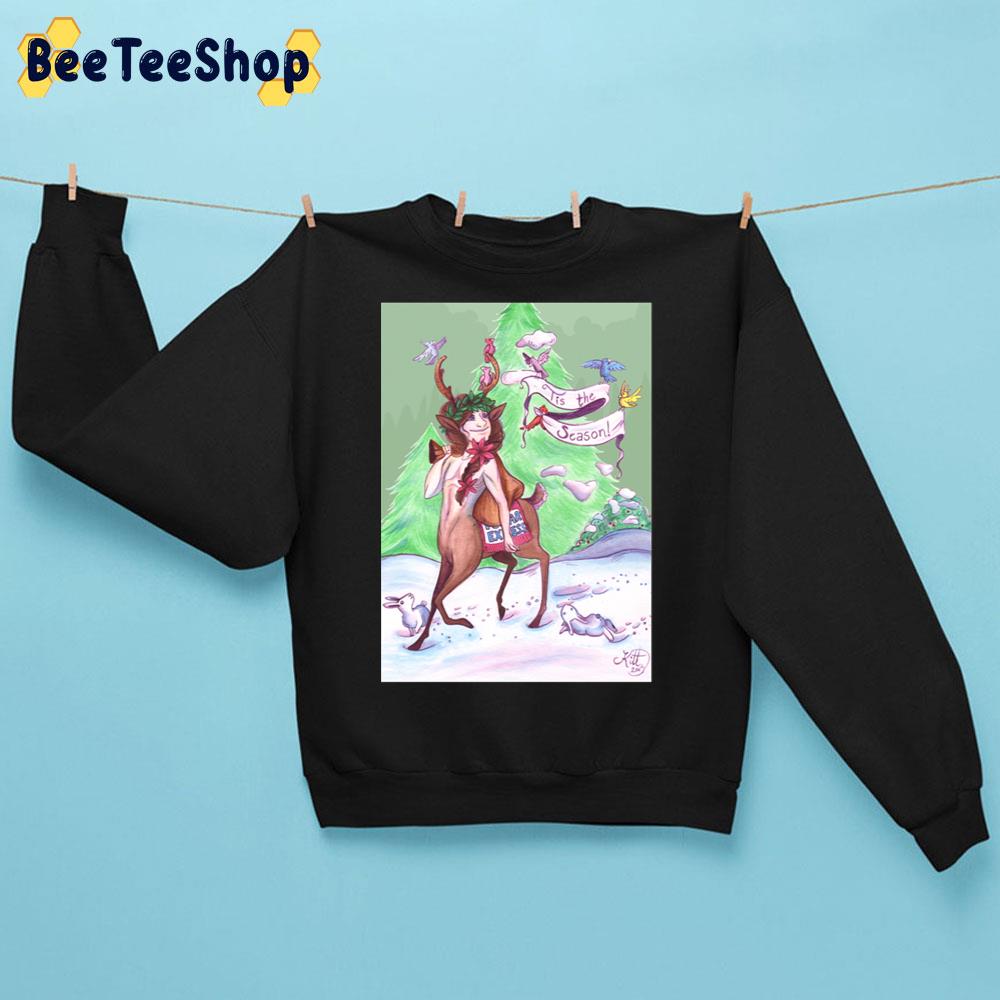 Tis The Season Polar Express Centaur Card Trending Unisex Sweatshirt