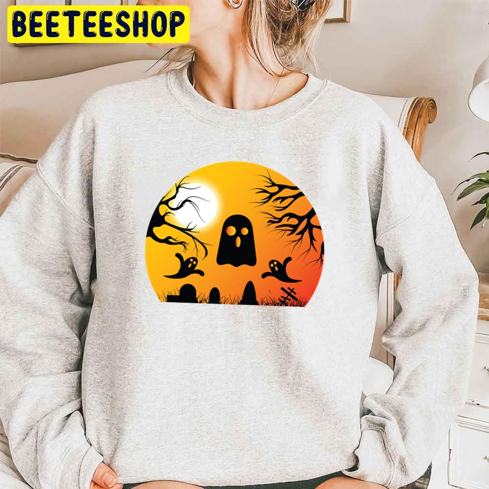 Trick Or Treat Funny Boo Halloween Trending Unisex Sweatshirt