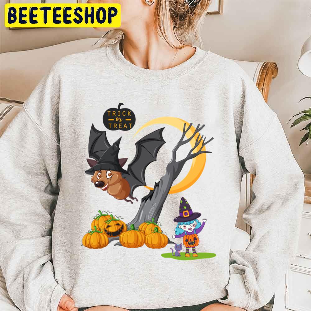 Trick Or Treat Halloween Pumpking Simply Southern Unisex Sweatshirt