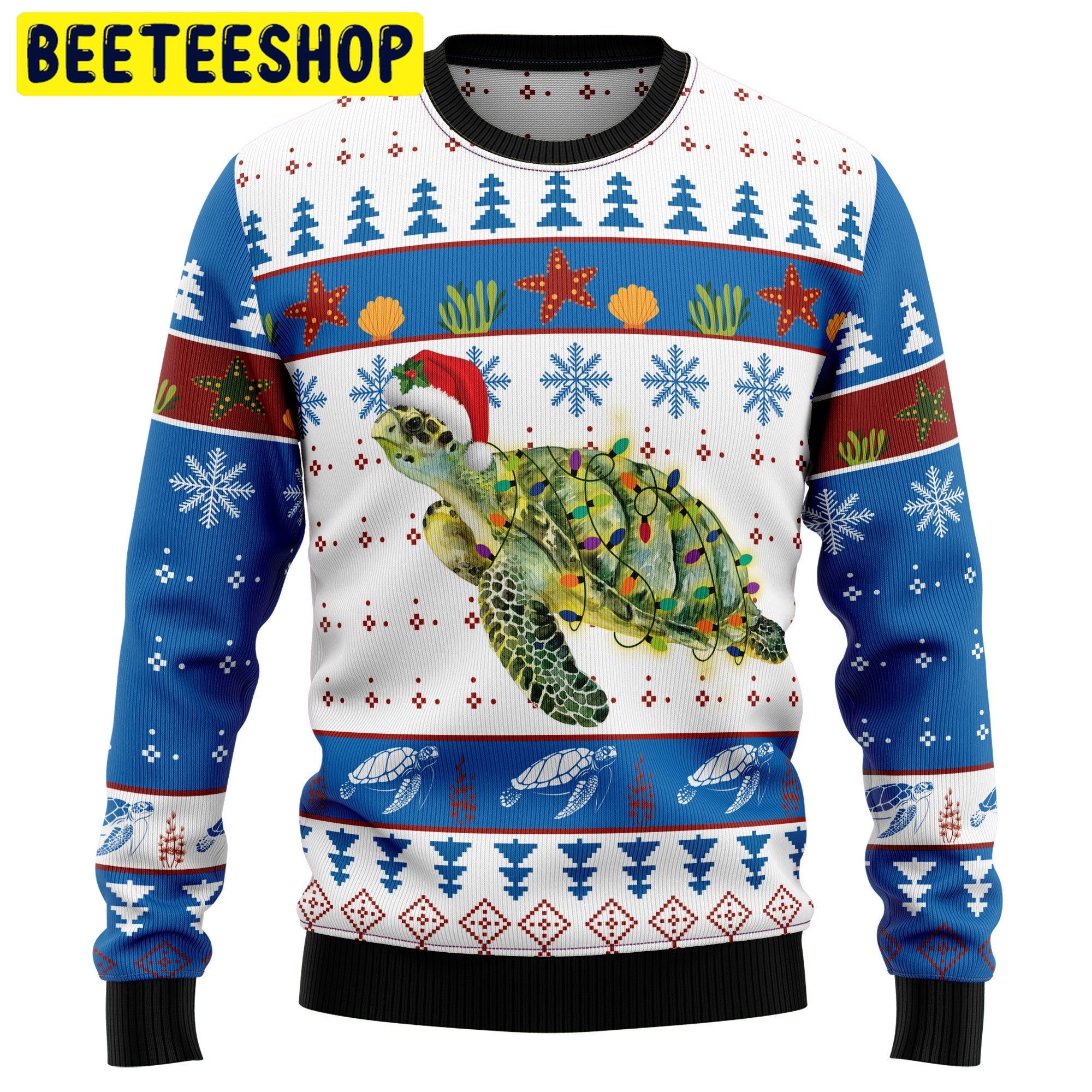 Turtle Xmas Trending Ugly Christmas Sweatshirt