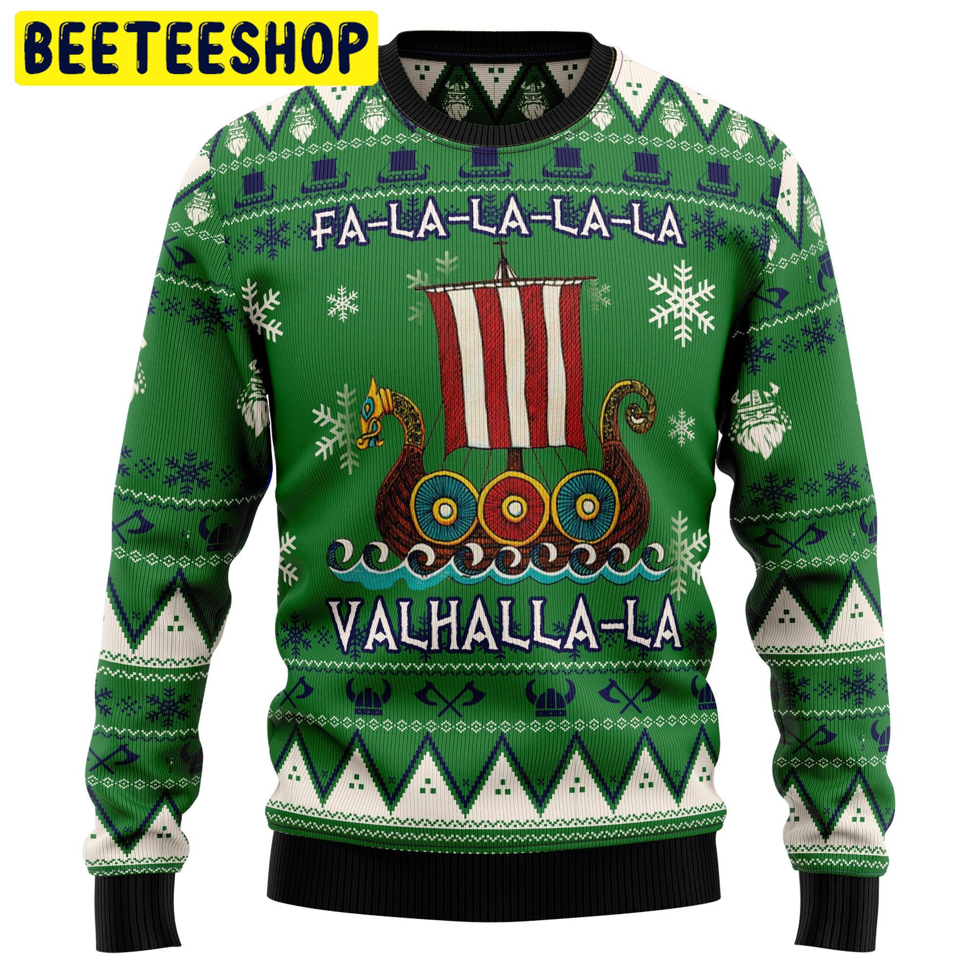 Viking Valhalla-La Trending Ugly Christmas Sweatshirt