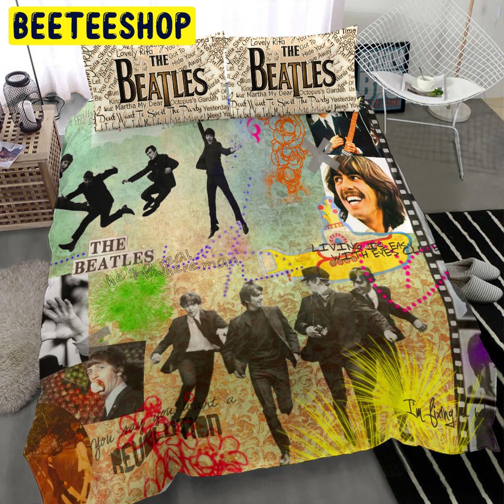 Vintage Art The Beatl Band Bedding Set