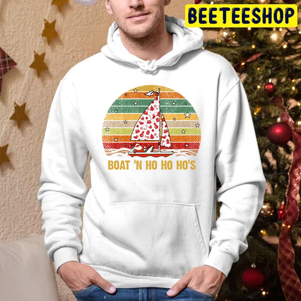 Vintage Boat’n Ho Ho Ho’s Santa Christmas Trending Unisex Hoodie