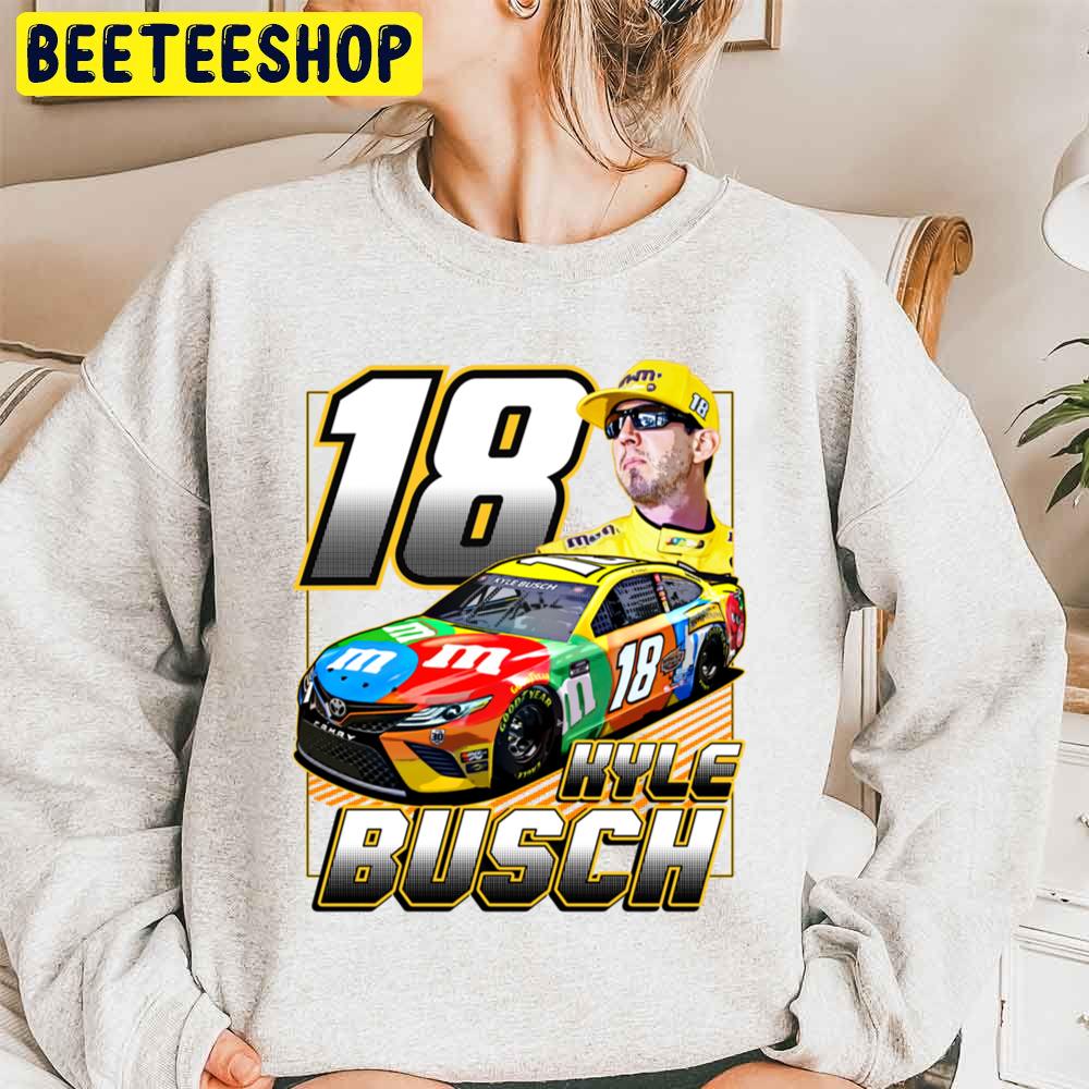 Vintage Kyle Busch Nascar Champion Number 18 Racing Trending Unisex Sweatshirt