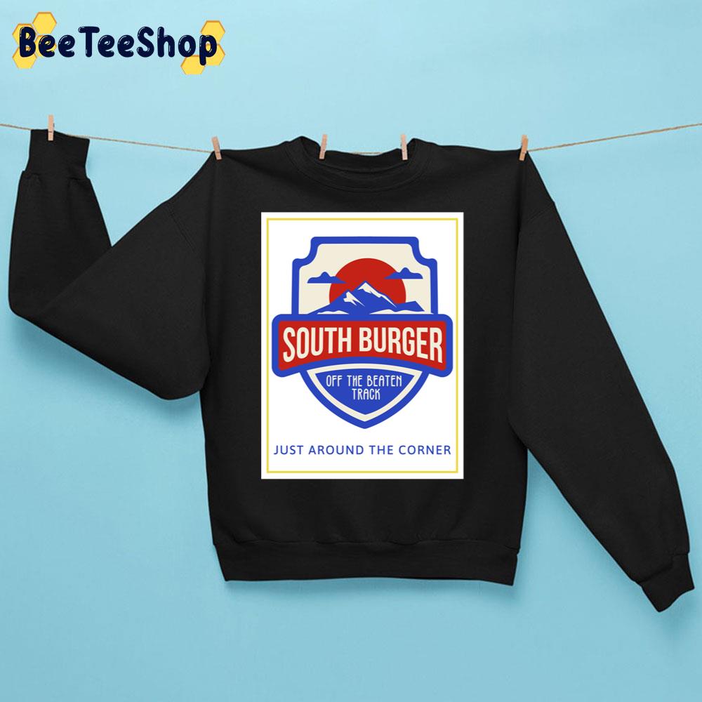 Vintage South Burger Off The Beaten Track Just Around The Corner Trending Unisex Sweatshirt