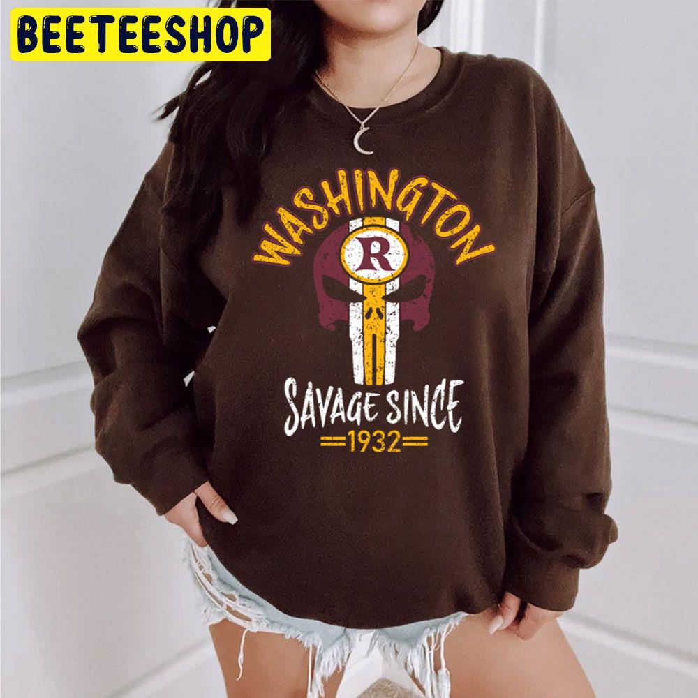 Washington Commanders Pro Football Savage Skull 1932 Apparel Trending Unisex Sweatshirt