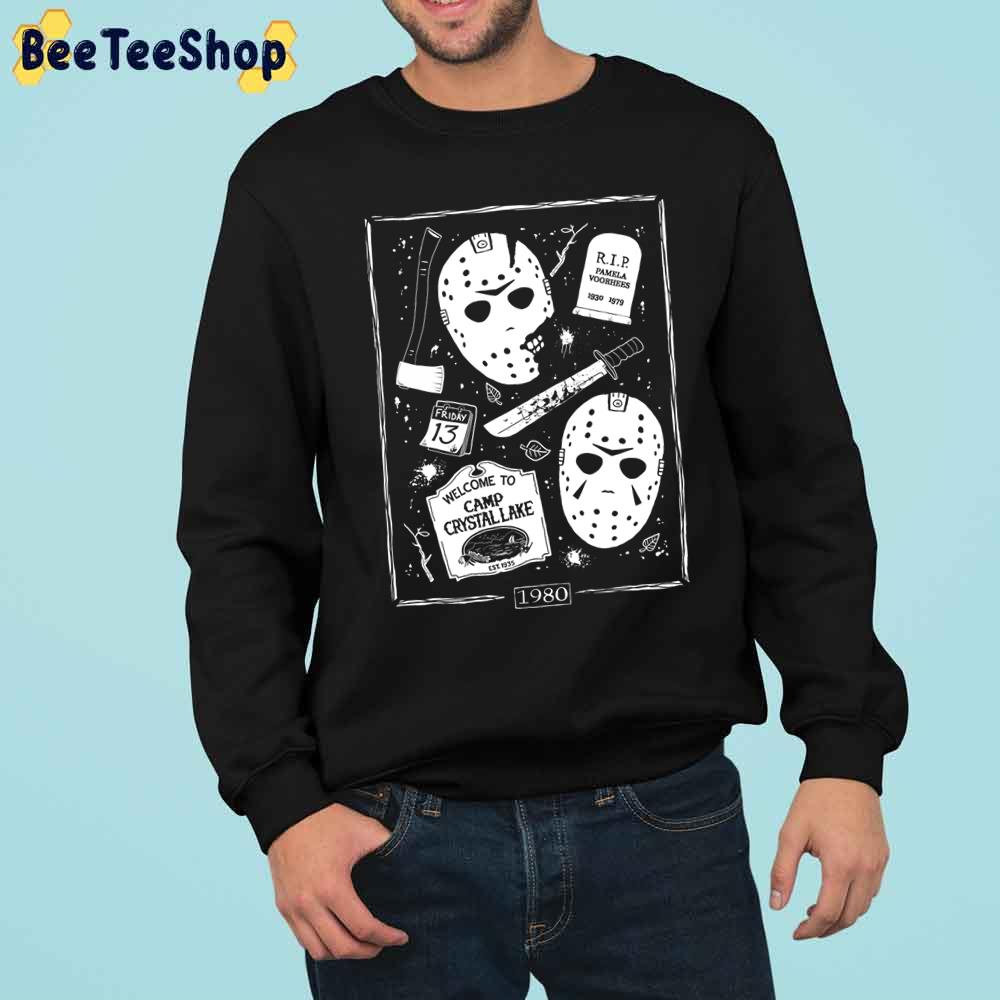 Welcome Campers! Jason Mask Halloween Trending Unisex Sweatshirt