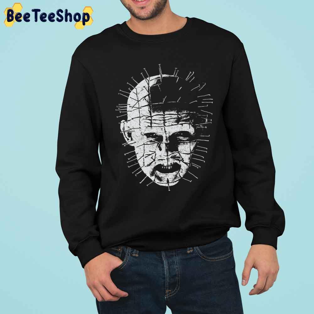 Whtie Art Pin Head Halloween Unisex Sweatshirt