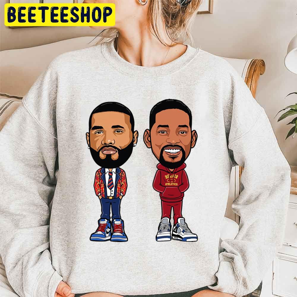 Will Smith And Joyner Lucas Illustration Trending Unisex Sweatshirt