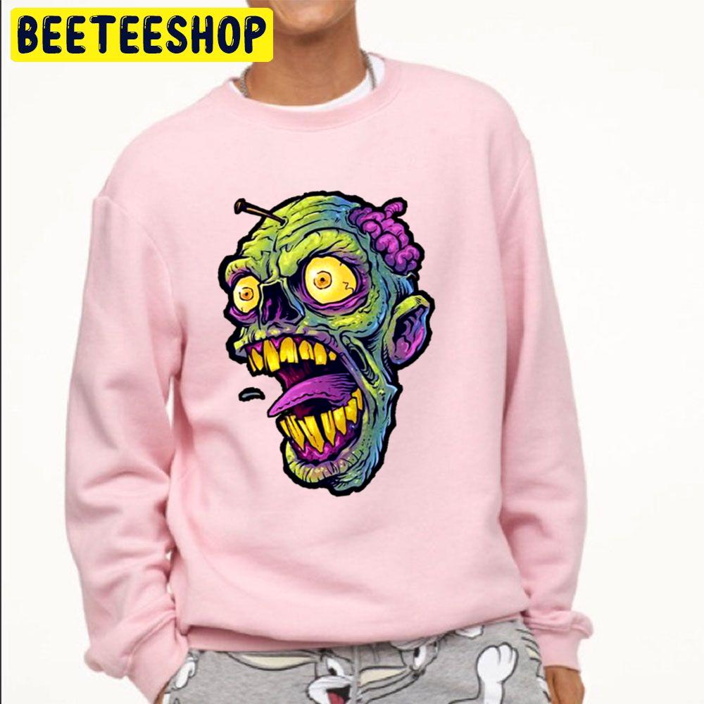 Zombie Face Halloween Trending Unisex Sweatshirt