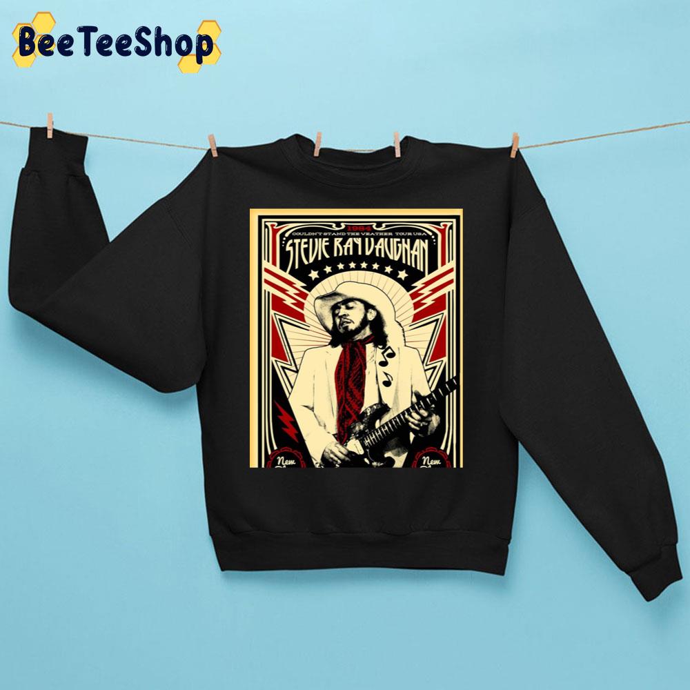 1984 Couldn’t Stand The Veather Tour Usa Stevie Ray Vaughan Trending Unisex Sweatshirt