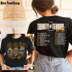 2022 Trinity Of Terror Tour Part III Ice Nine Kills Black Veil Brides Motionless In White Double Side Unisex T-Shirt