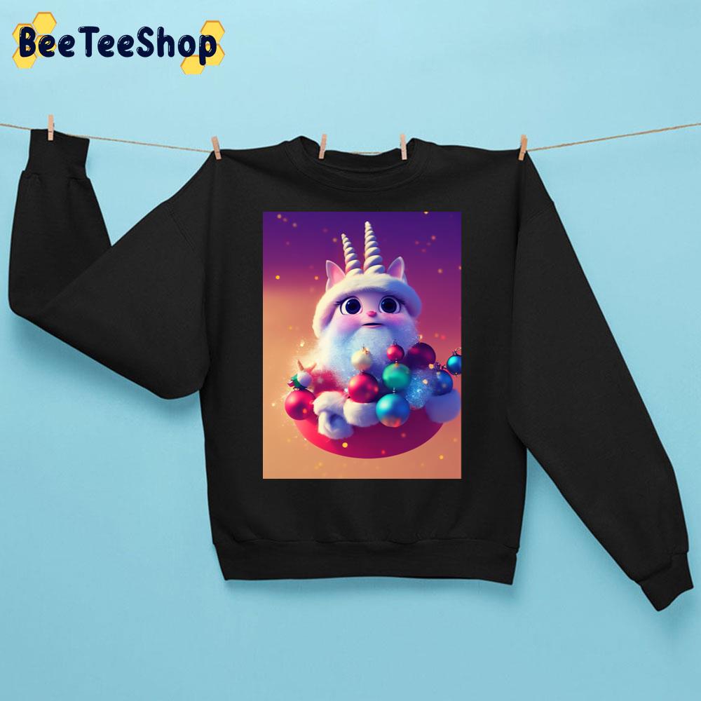 3d Artchristmas Unicorn Trending Unisex Sweatshirt