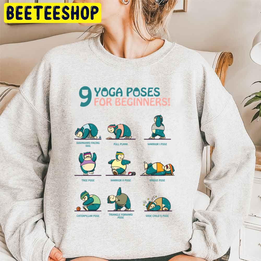 9 Snorlax Yoga Poses For Beginners Trending Unisex Sweatshirt