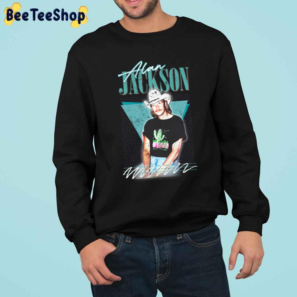 90’s Retro Art Alan Jackson Trending Unisex Sweatshirt