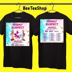 Highly Suspect The Midnight Demon Club Tour 2022 With Date Double Side Unisex T-Shirt
