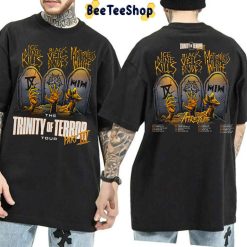 Trinity Of Terror Tour Part III Ice Nine Kills Black Veil Brides Motionless In White 2022 Double Side Unisex T-Shirt