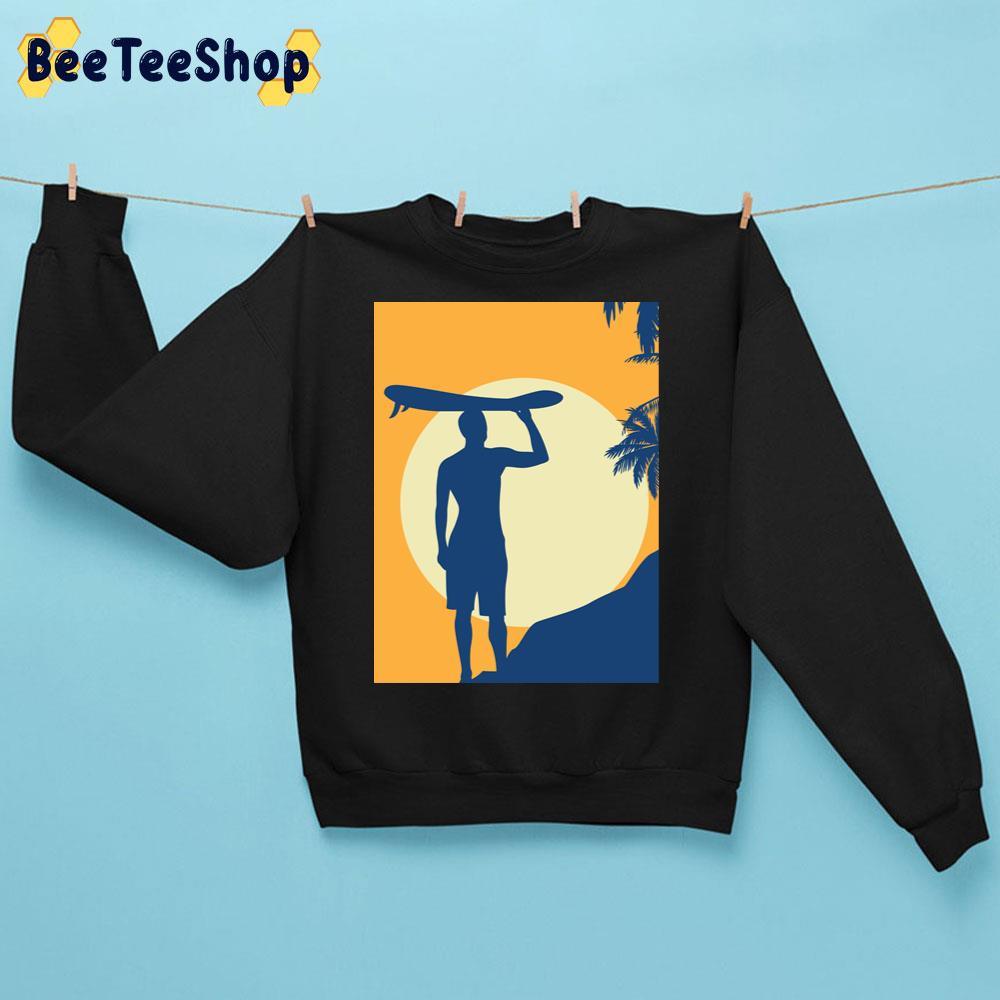 A Sleeper Rock Band`s Dream Summer Beach Surfer Art Deco Retro Trending Unisex Sweatshirt