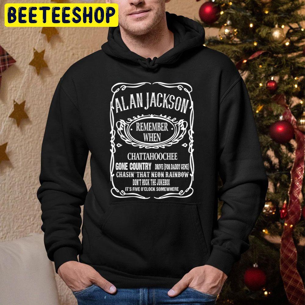 Alan Jacksons Outlaw Music Retro Whiskey Trending Unisex Hoodie