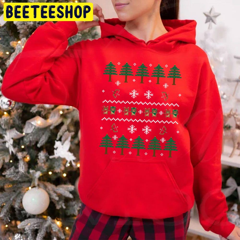 An Ewok Knit Pattern Christmas Trending Unisex Hoodie