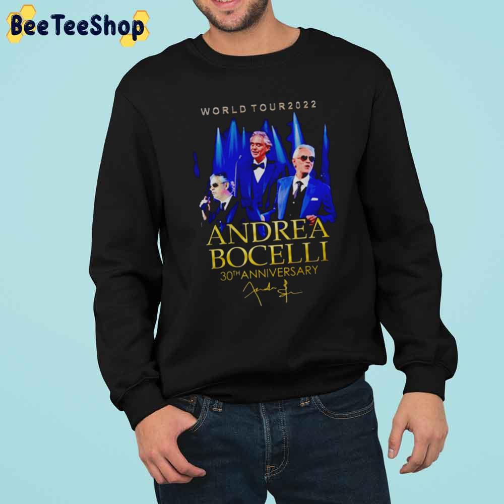 Andrea Bocelli World Tour 2022 30th Anniversary Trending Unisex Sweatshirt