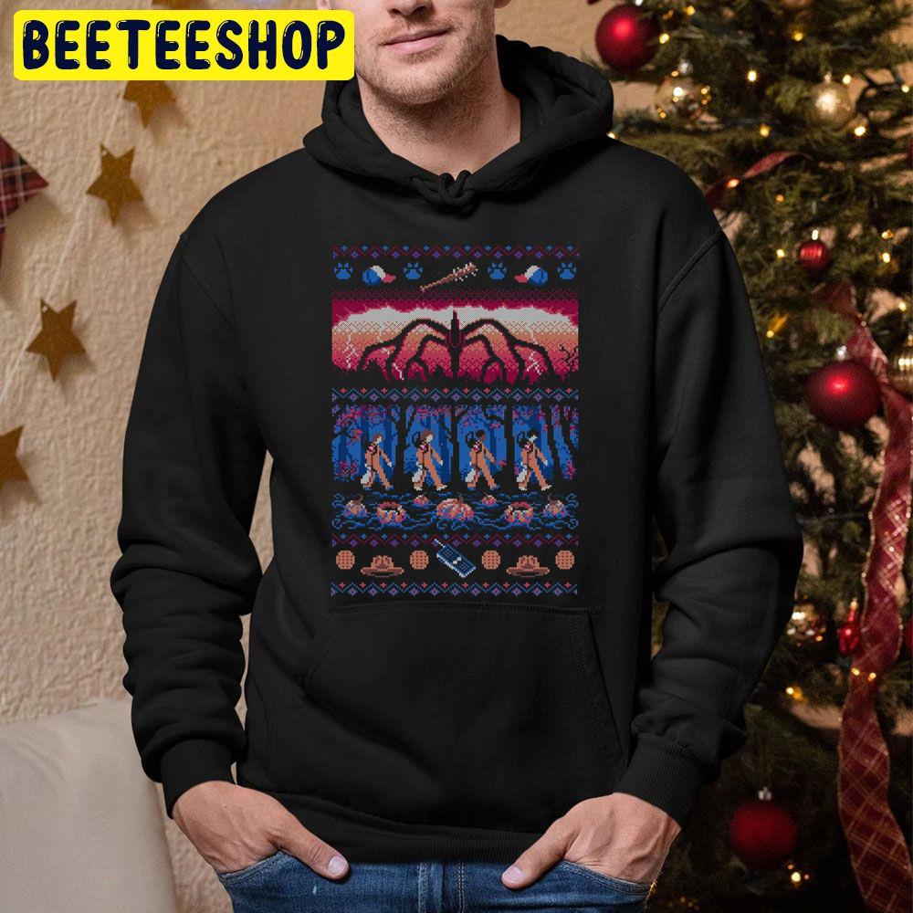 Art Stranger Things 4 Christmas Trending Unisex Hoodie