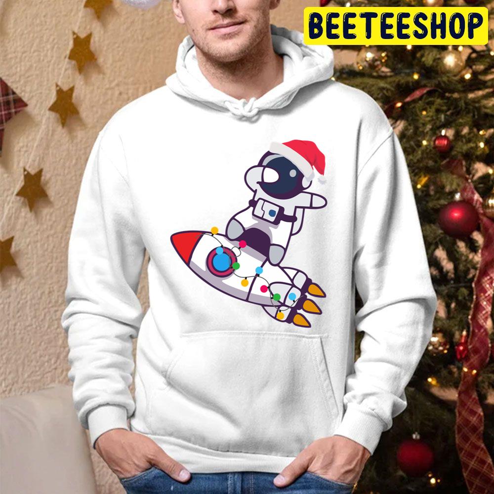 Astronaut Dabbing Christmas Trending Unisex Hoodie