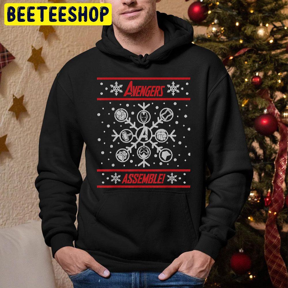 Avengers Assemble Knit Pattern Chirstmas Trending Unisex Hoodie