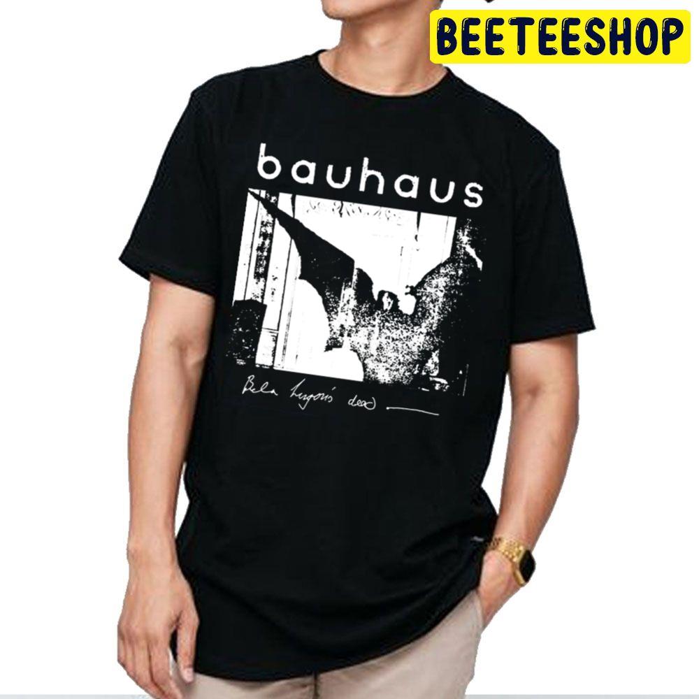 krekel Mam Doen Bauhaus Rock Band Bat Wings Bela Lugosi's Dead Black White Art Trending  Unisex T Shirt - Beeteeshop
