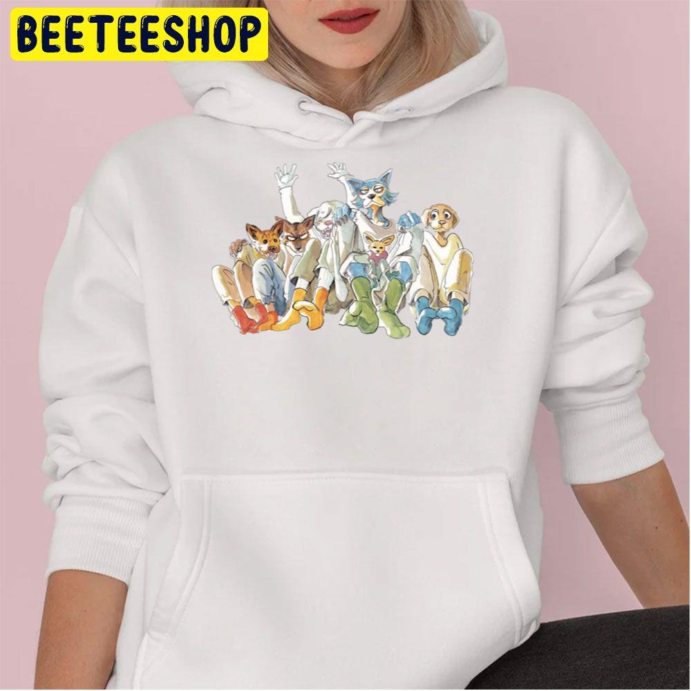 Beastars Legoshi And Dormitory Friends Full Body Spread Trending Unisex Hoodie