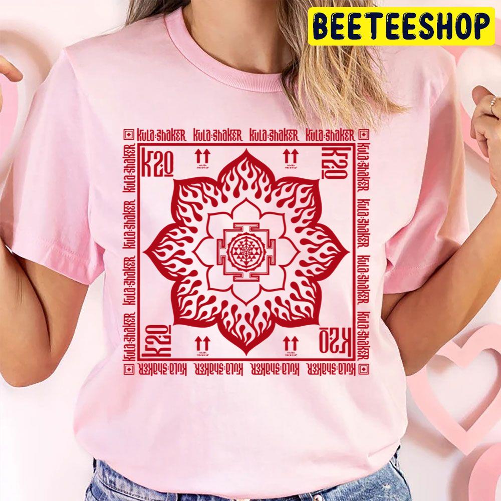 Beautiful Flower Logo Kula Shaker Rock Band Music Trending Unisex T Shirt