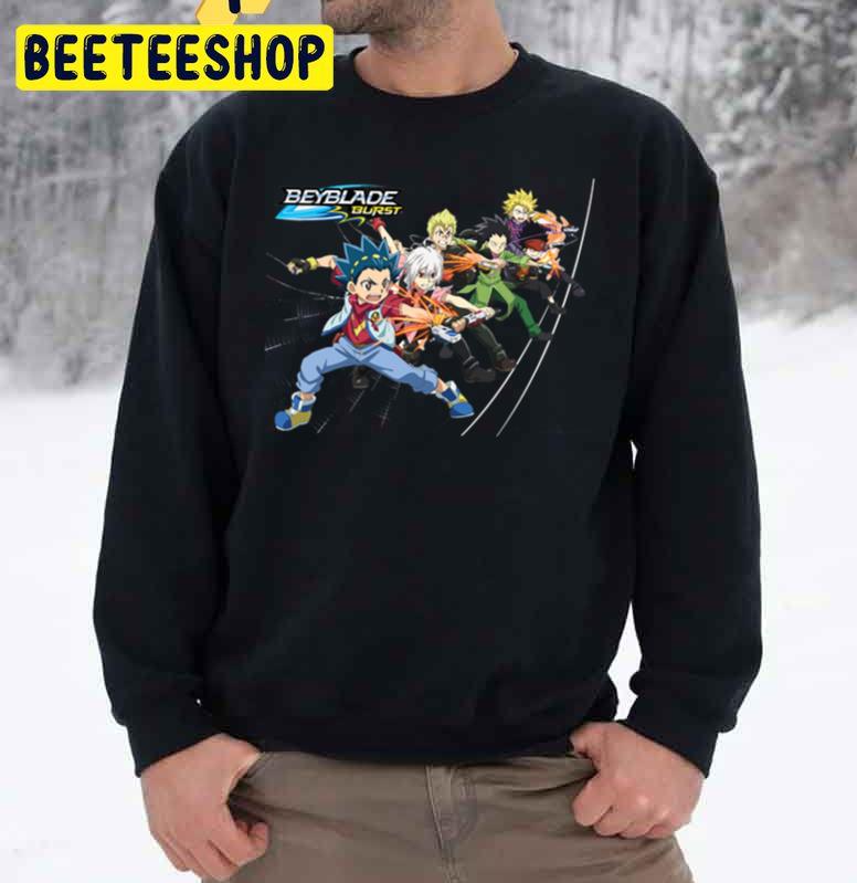 Beyblade Burst, Volt, Shu, Rontaro Trending Unisex Sweatshirt