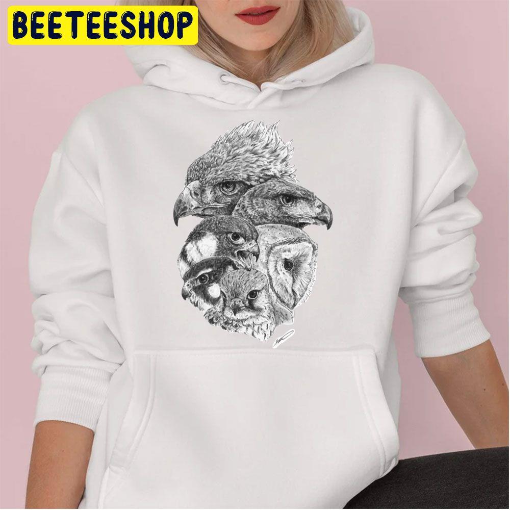 Bird Of Prey Ink Illustration Trending Unisex Hoodie