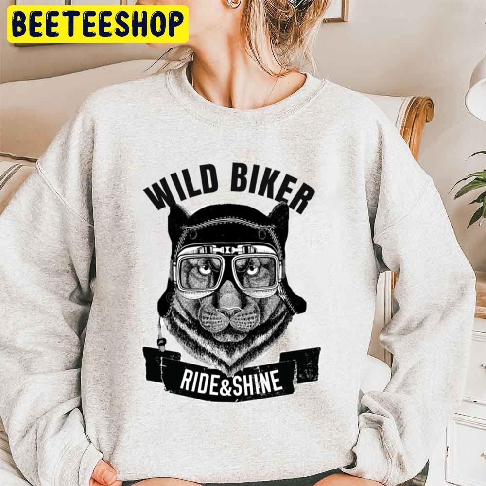 Black Panther Wild Biker Ride And Shine Trending Unisex Sweatshirt