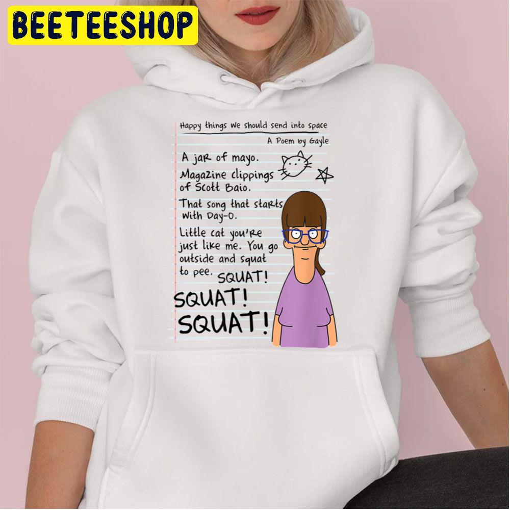 Bobs Burgers A Poem By Gayle Trending Unisex Hoodie