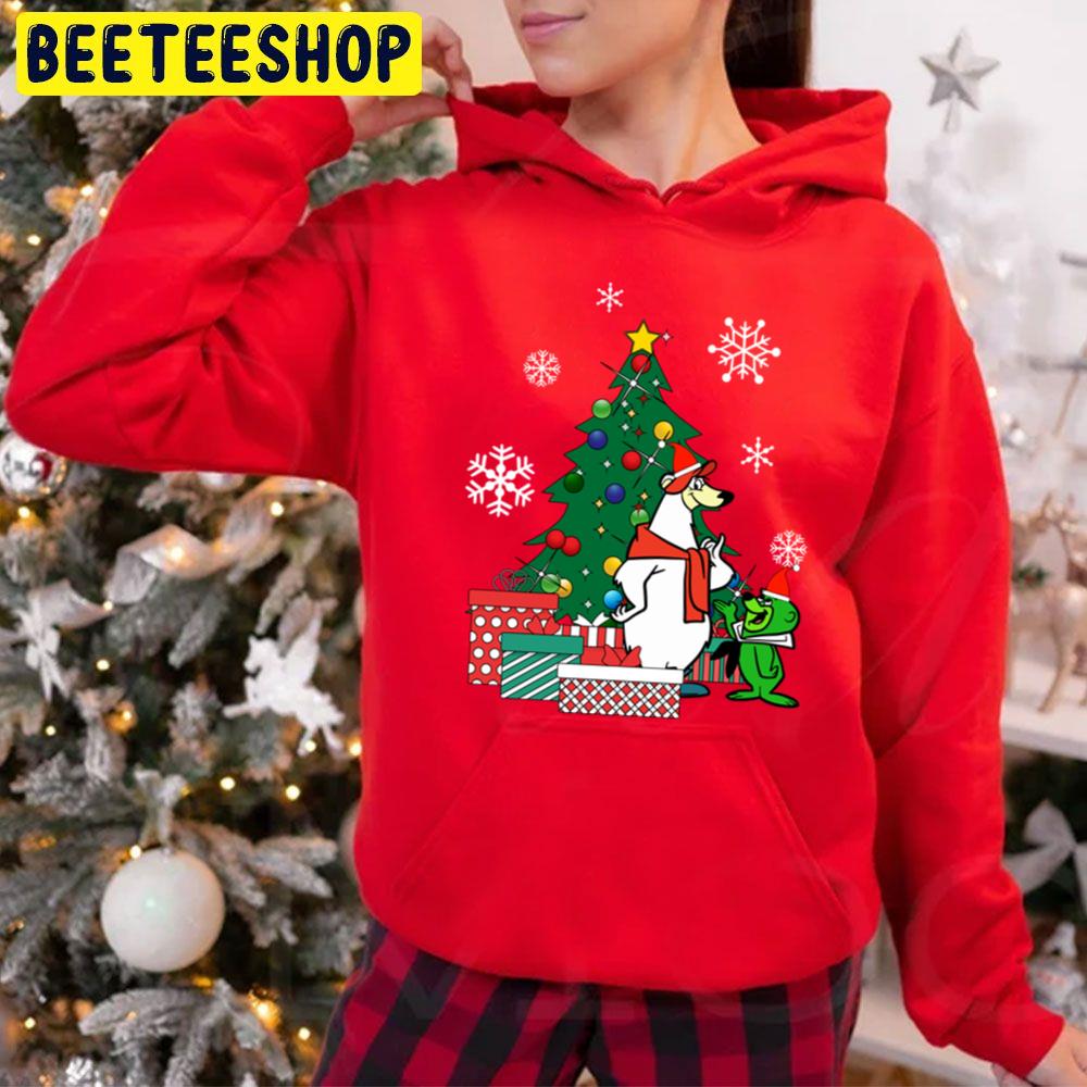 Breezly And Sneezly Around The Christmas Tree Trending Unisex Hoodie