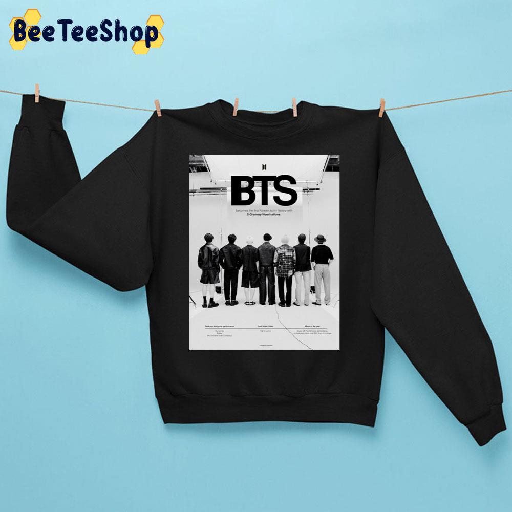 Bts Becomes The Firt Korean Act In History With 5 Grammy Nominations Trending Unisex Sweatshirt