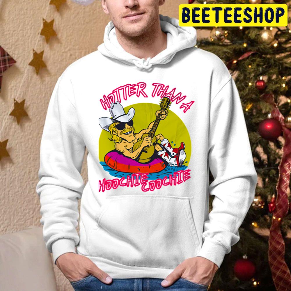 Cartoon Art Hotter Than A Hoochie Coochie Trending Unisex Hoodie