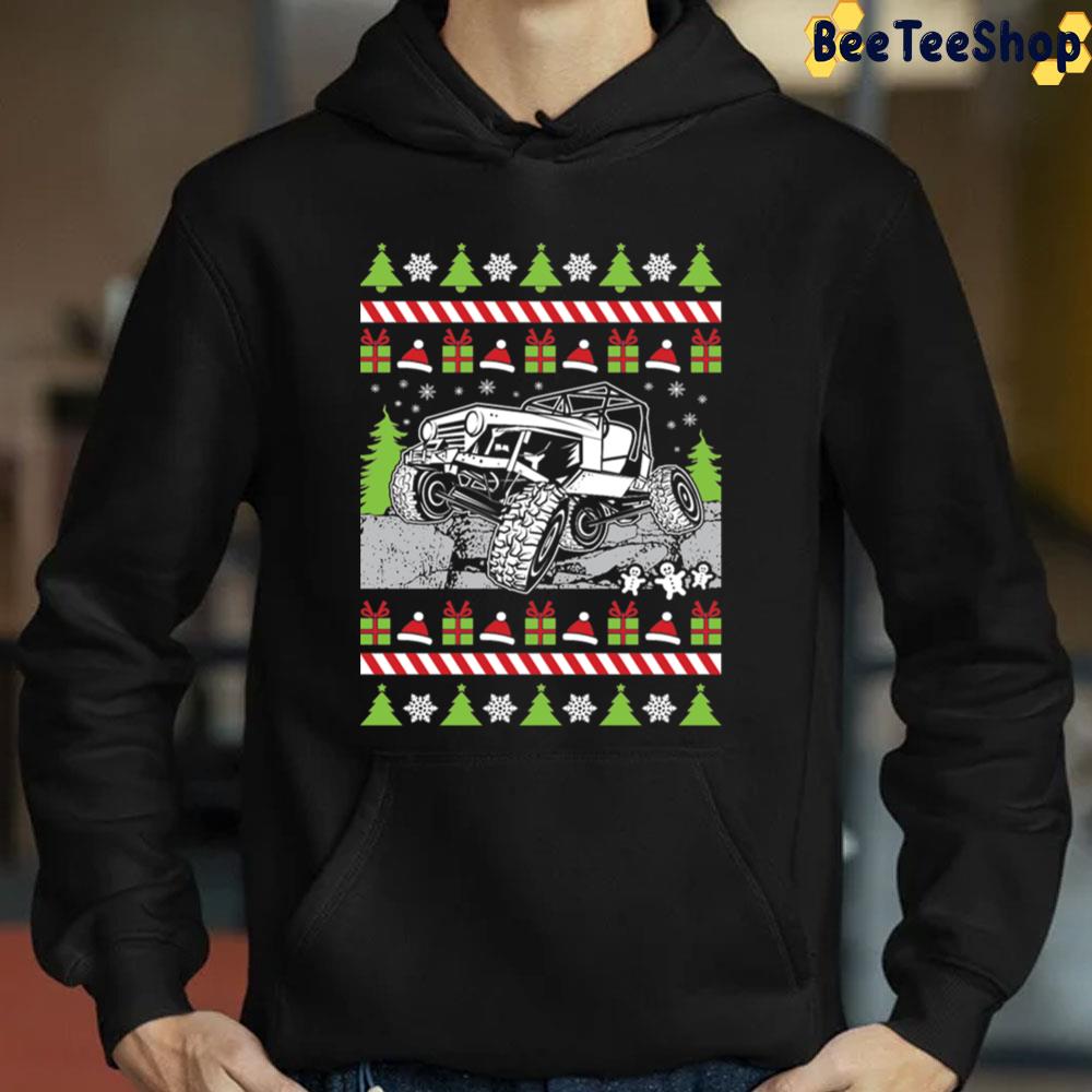 Christmas Jeep Knit Pattern Trending Unisex Sweatshirt Beeteeshop