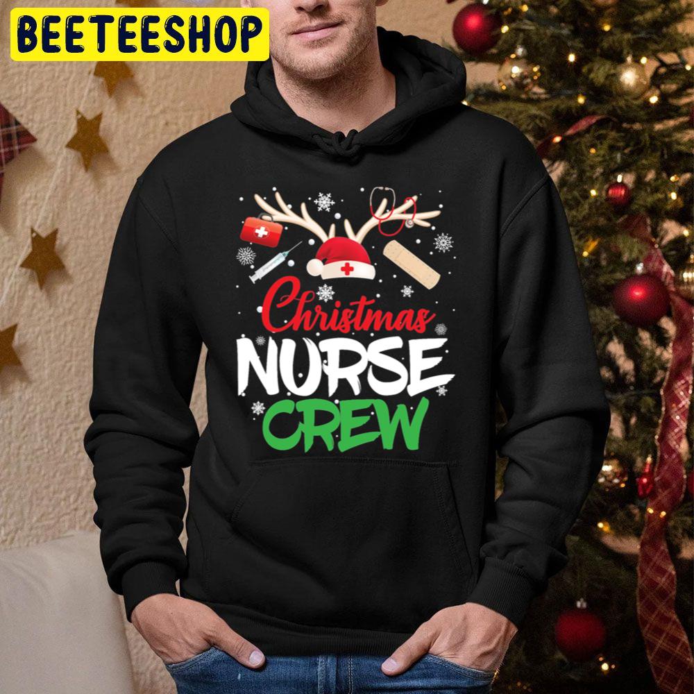 Christmas Nurse Crew Funny Xmas Trending Unisex Hoodie