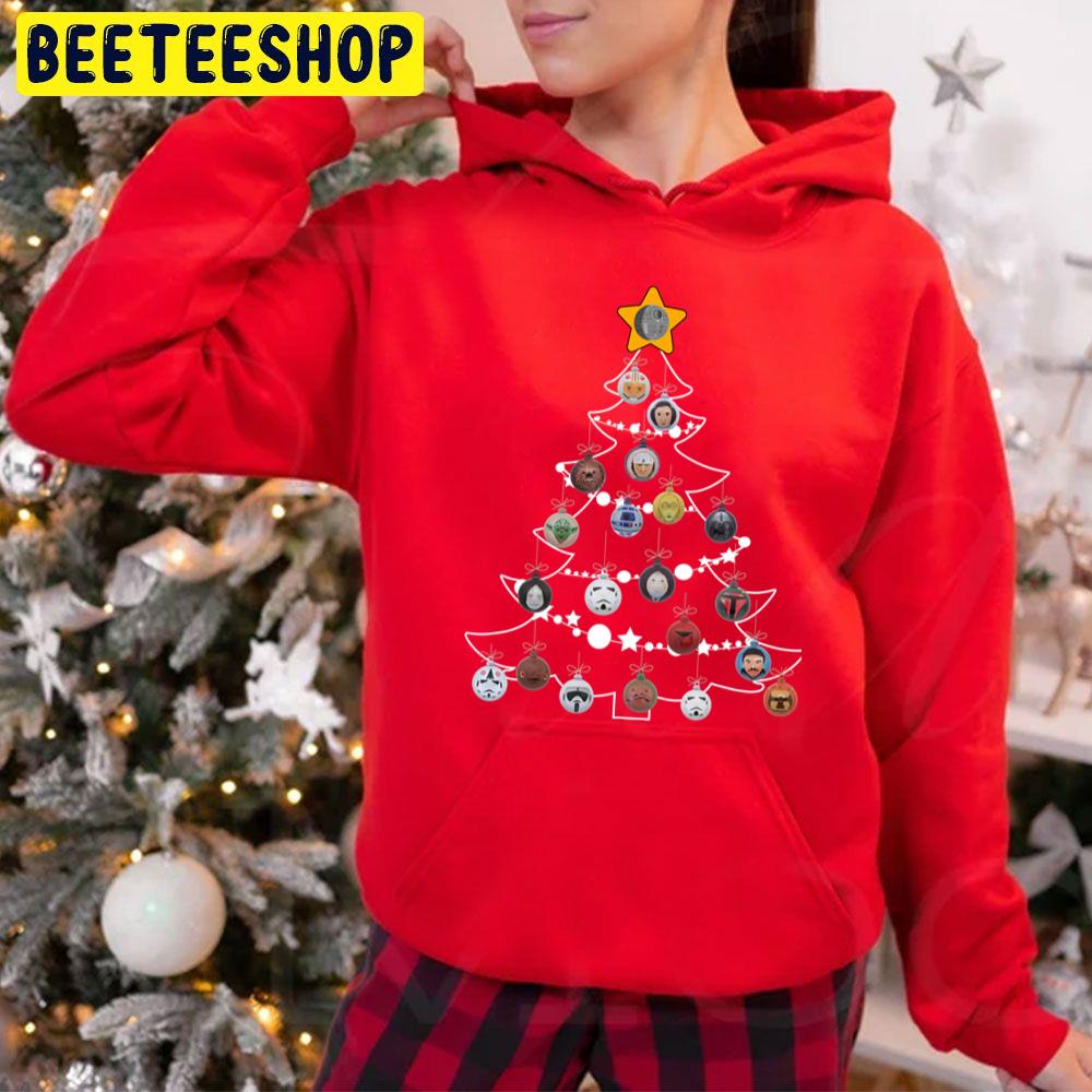 Christmas Tree Bulbs Trending Unisex Hoodie