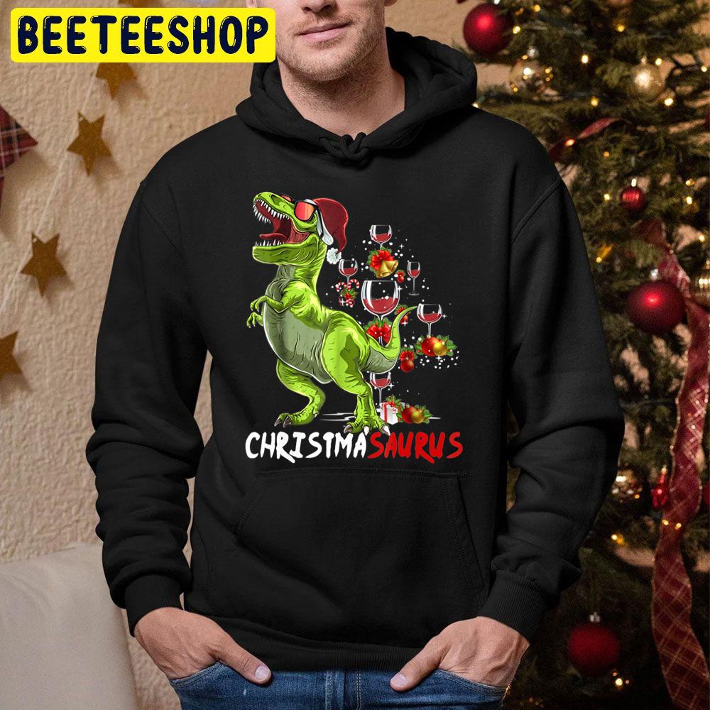 Christmasaurus Funny Dinosaur Christmas Trending Unisex Hoodie