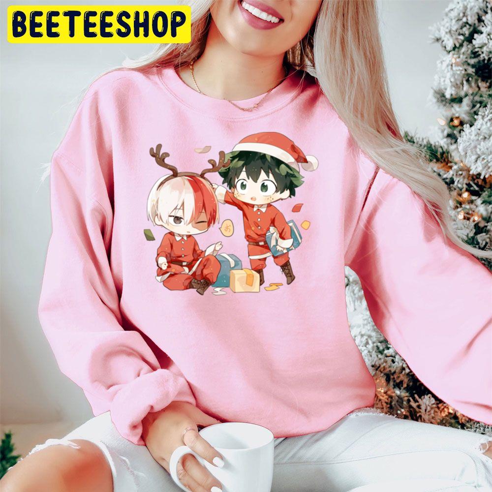 Cute Chibi My Hero Christmas Christmas Trending Unisex Hoodie