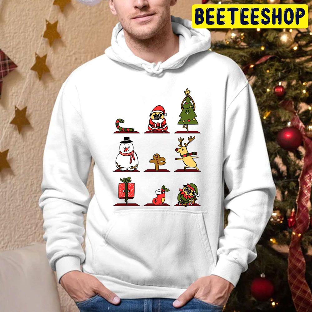 Cute Icon Christmas Yoga Trending Unisex Hoodie