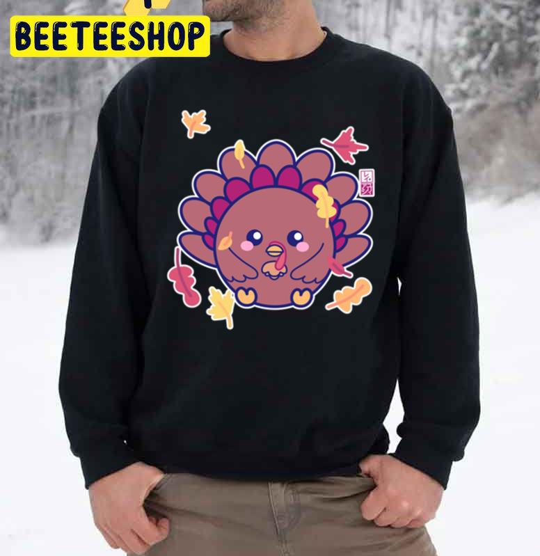 Cute Kawaii Thanksgiving Turkey Trending Unisex Sweatshirt