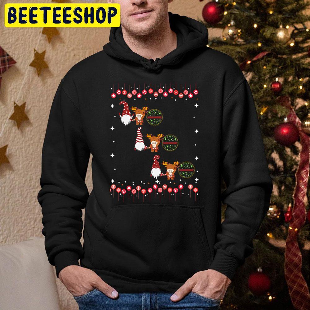 Cute Moose Ho Ho Ho Merry Chiristmas Trending Unisex Hoodie