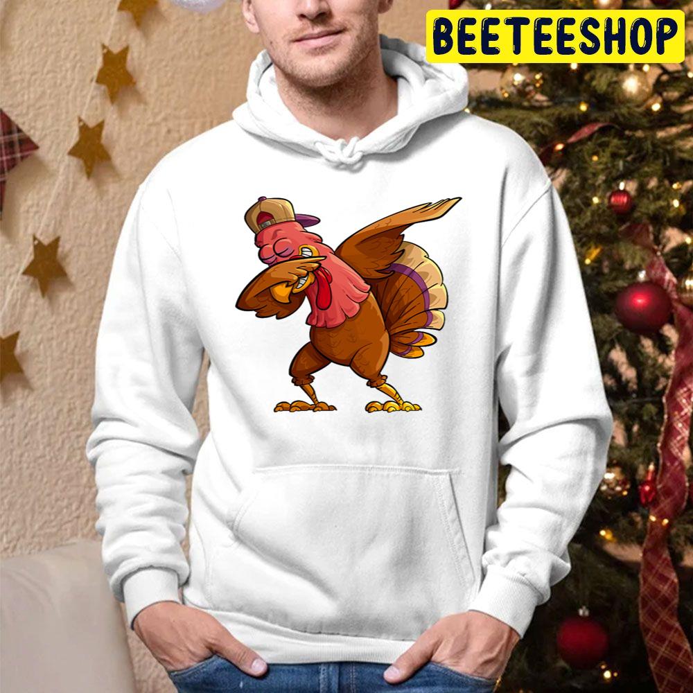 Dabbing Turkey Thanksgiving Day Trending Unisex Hoodie