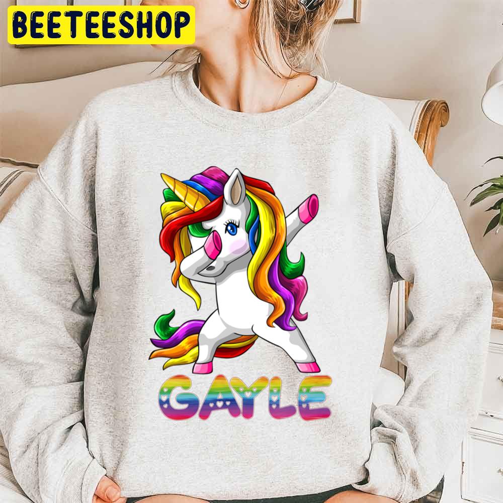 Dabbing Unicorn Gayle Trending Unisex Sweatshirt